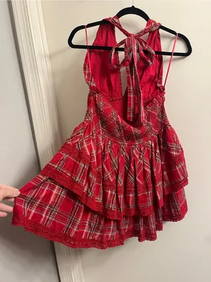 LoveShackFancy Deanna Halter Dress Large thumbnail 8