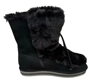 Sun and Stone Faux Fur Winter Boot, Cozy Lined, Suede Finish, Size 7 NWOB thumbnail 1