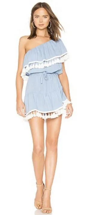 Suboo One Shoulder Frill‎ Dress in Playa Size 4 Revolve thumbnail 1