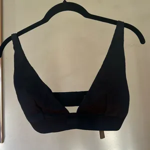 Skims Women's Soot Cotton Rib‎ Plunge Adjustable Bralette Size L NWT thumbnail 4