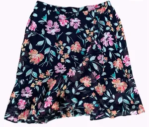 Floral Skirt Black Size XL thumbnail 1