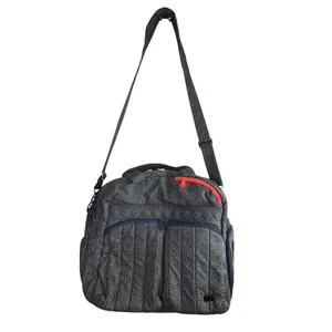 Lug Boxer Overnight Athletic Gym Bag Heather Grey Quilted Travel Shoe compartmen thumbnail 2