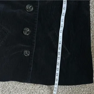 Relativity Black Corduroy Button Down Jacket Cardigan Sweater Fall Large thumbnail 7