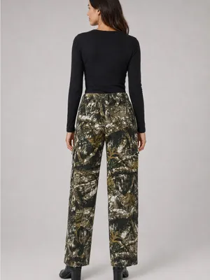 Kids Camo Cargo Pants - Green/Tan/White thumbnail 4