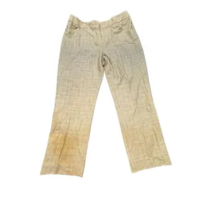 Vintage Carlisle Silk Wool Blend Textured Plaid Trouser Size 14‎ Lined thumbnail 2