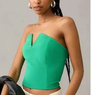 Anthropologie Maeve Corset Top In Green thumbnail 1