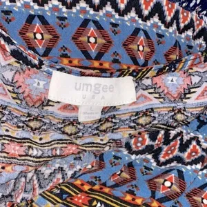 Umgee floral boho sleeveless tunic size large thumbnail 4