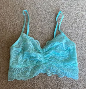 Victoria's Secret PINK Lace Bralette In Blue thumbnail 1