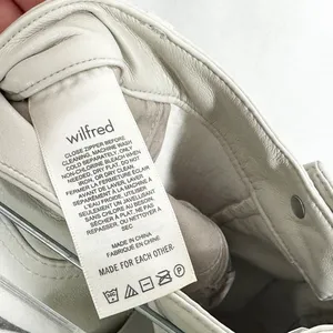 Wilfred Size 10 Faux Leather Pants‎ White Straight Solid High Rise Flawed 1692 thumbnail 11