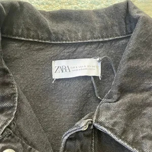 ZARA Black Denim Romper thumbnail 3