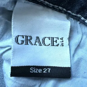 Grace in LA Jeans Womens 27x32 Blue Bootcut Rhinestone Embellished Bling Western thumbnail 2
