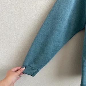 Vintage 90s Blue Yosemite Embroidered Wolf Mountain Crewneck Pullover Sweatshirt thumbnail 7