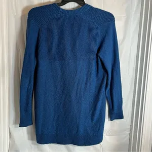 Vtg‎ Abercrombie and Fitch Cardigan Women’s Size Large Electric Blue Moose Logo thumbnail 2