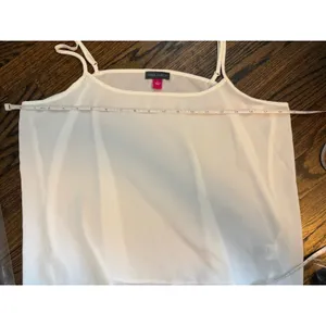 Vince Camuto White Slinky Cami Sz L NEW thumbnail 3