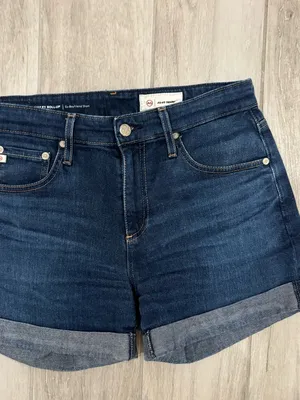 AG Adriano Goldschmied Hailey Rollup‎ Ex-Boyfriend Denim shorts size 27R thumbnail 5