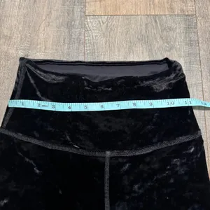 Beyond Yoga Crushed Velvet‎ High Waisted Leggings Black Athleisure Pants Small thumbnail 7