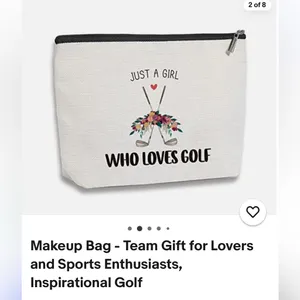 New Amazon White Golf Cosmetic Bag thumbnail 4