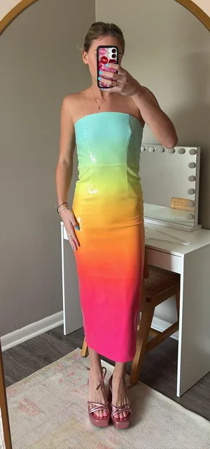 Runaway the Label Sequin Rainbow Dress thumbnail 4