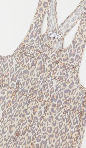 Urban Outfitters NEW Camille Leopard Print Overall thumbnail 3