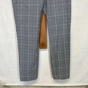 Zara Gray & White Striped High Rise Cropped Pants Size‎ S thumbnail 3