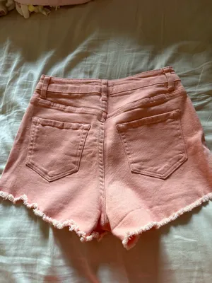 altard state peach jean shorts  thumbnail 2