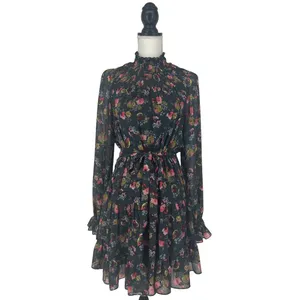 Cinq à‎ Sept Daija Belted Tiered Floral Print Chiffon Mini Dress thumbnail 4