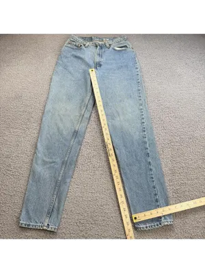 Vintage 90s Levis 512 Slim Fit Tapered Leg Jeans USA Made High Rise Womens 29x30 thumbnail 4