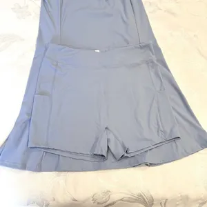 NEW Halara Size-XL Set Dress Short Collared Half‎ Zip Tennis Golf Sky Blue thumbnail 16