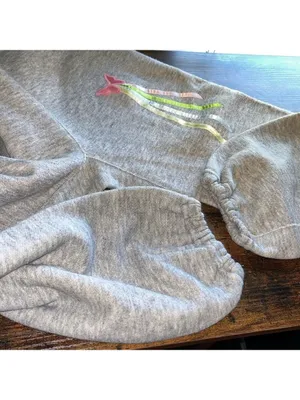 Vintage Butterfly Sweatpants 90s cottagecore granny boho pastel thumbnail 8