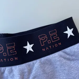 P.E. Nation X H&M grey cotton high rise shorts size S small thumbnail 6