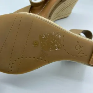 Dolce Vita Brown Leather Espadrille Wedge Sandals Womens 10 Heels Beachy Summer thumbnail 8