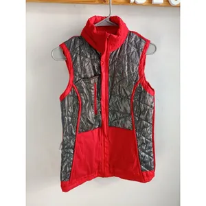 Columbia Omni Heat Vest Womens Red Polyester Full Zip Quilted Lined Small thumbnail 7