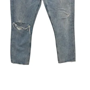 Agolde‎ Riley High Rise Straight Crop Jeans Denim Shatter Wash Blue Size 27 thumbnail 7