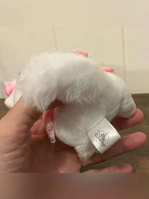 A Rare HTF Disney Store Japan Aristocats Marie Winking Plush Keychain Keyring thumbnail 3