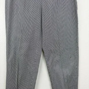 Piazza Sempione Jacqueline Trouser Pants Womens 40 Black White Stripe Career 25" thumbnail 5