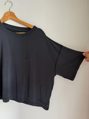 Lululemon Ease of It All Short Sleeve Black Size Large Athleisure thumbnail 3