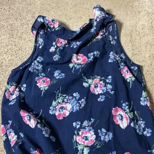 Lauren Ralph Lauren Cottagecore Navy Floral Poppy Ruffle‎ Midi Dress LN02178 thumbnail 7