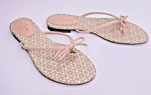 Kate Spade New York Sandal MISTIC Bow Pink NAPPA Leather- Size 9.5 thumbnail 1