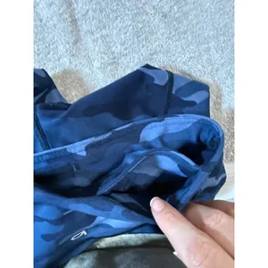 Gap Fit XS Blackout‎ Technology Blue Camo Blue Athletic Leggings Pockets Stretch thumbnail 4