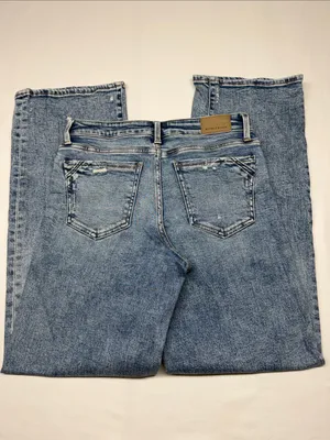 Buckle Light Blue Distressed Wide-Leg Relaxed Jeans thumbnail 3