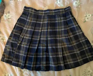 SheIn Pleated Plaid Skirt thumbnail 1