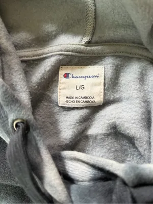 Champion Tie-Dye Hoodie in Black & Gray thumbnail 2