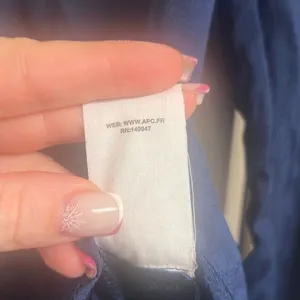 ✨A.P.C. Button Down Navy Midi Sz 36 Dress✨ Blue thumbnail 7