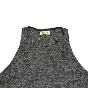 Hollister Gray High Neck Knit Cropped Tank Top Size Women's Medium thumbnail 3
