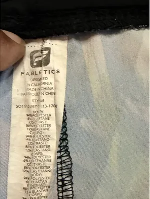Fabletics Women's Athletic Running Shorts Blue Multi Color thumbnail 2