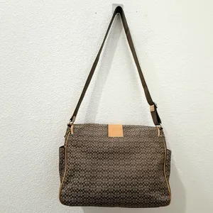 Vintage Y2K COACH F77004 Brown Signature Hudson Commuter Messenger Laptop Bag thumbnail 9