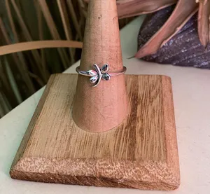 Butterfly Sterling Silver High Polished Minimalist Ring thumbnail 1