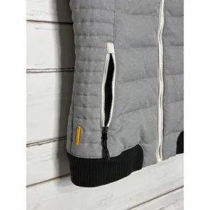Lole Puffer Vest Small Gray Black Duck Down Hooded Quilted Full Zip Outdoor thumbnail 8
