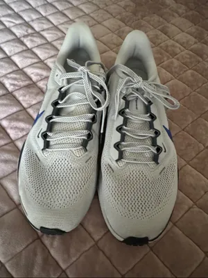 Nike Light Gray Running Sneakers with Blue Swoosh Pegasus 41 thumbnail 1