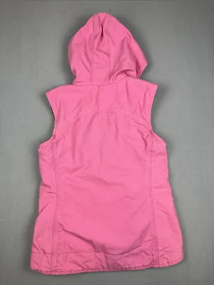 Carhartt Bubblegum Pink Hooded Sherpa-Lined Workwear Vest Size: XS (0/2) thumbnail 5